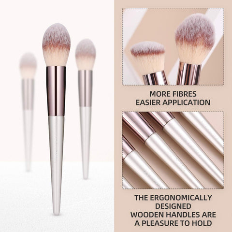 18 Pcs Premium Synthetic Makeup Brush Set With Black Case