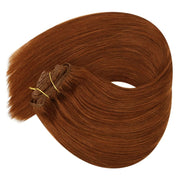 Clip In Body Wave Jerry Curl Human Hair Extensions