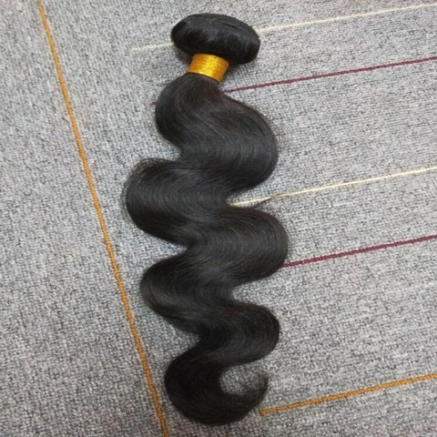 Raw Hair Weave Natural Black Body Wave Human Hair Extensions