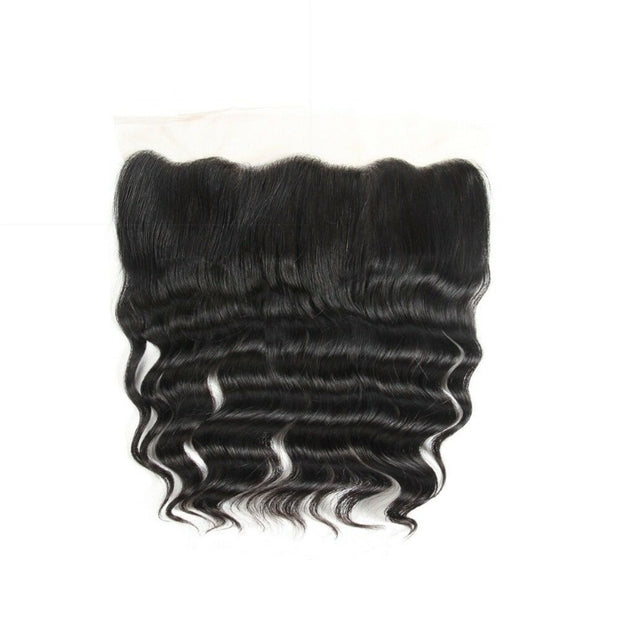 13x6 HD Lace Frontal Deep Wave 100% Human Hair With Frontal Free Part