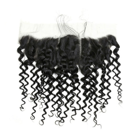 Natural Black Brazilian Virgin Human Hair Water Wave 2 Bundles