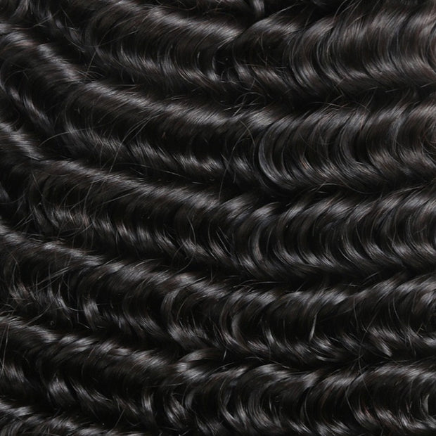100% Virgin Remy hair Bundles Natural color Deep Wave