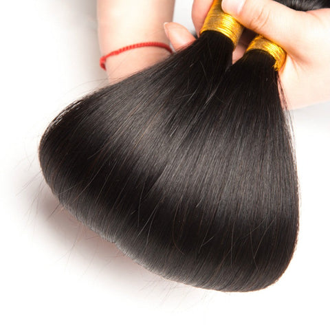 Ustar Natural Black Straight 100% Human Mink Hair