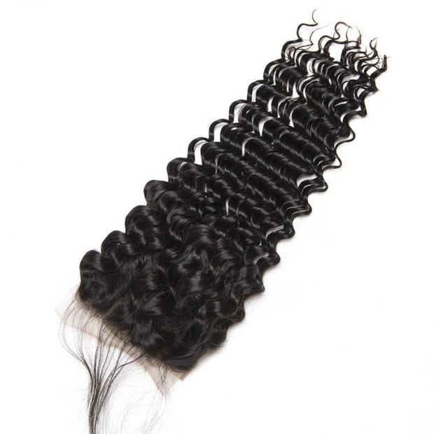 Ustar 100% Human Hair 4X4 CLOSURE Deep Wave