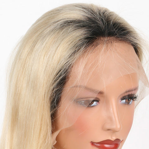Ustar Full Lace Wig Ombre 1B/613 150% Straight Hair