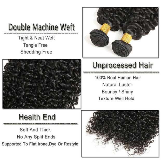 Ustar Remy Jerry Curly 100% Human Hair Bundles