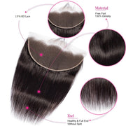 Deep Wave 13x4 HD Lace Frontal Brazilian Virgin Hair
