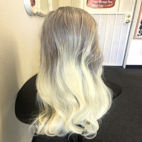 HD 13x4 Synthetic Lace Front Body Wave Blonde Wig