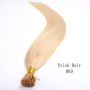 I Tip Straight black and #613 Blonde Hair Extensions Mink Quality 100 strawns 100% Human Hair