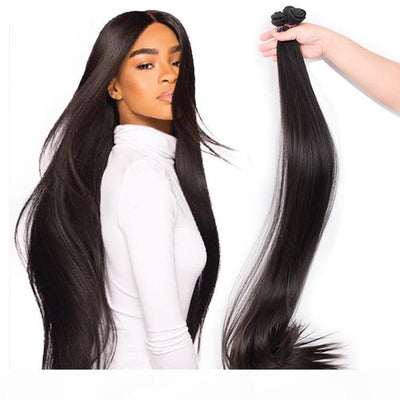 12A Raw Hair Straight high quality full in end Silky Unprocessed  Human Hair Extensions