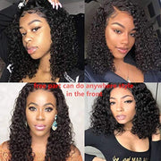Short Curly Bob Lace Frontal Wig