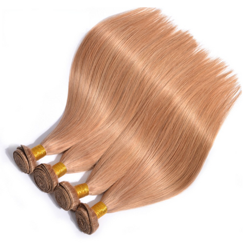 Straight Honey Blonde Unprocessed Brazilian Human Virgin Hair