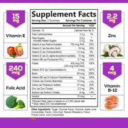 Womens Multivitamin Gummies - 100% Daily Value of 16 Essential Vitamins and Minerals - Healthy Multivitamin for Women of All Ages