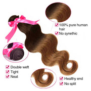 Ustar  6A Premium Ombre Brown/Copper  Body Wave  Virgin  Human Hair