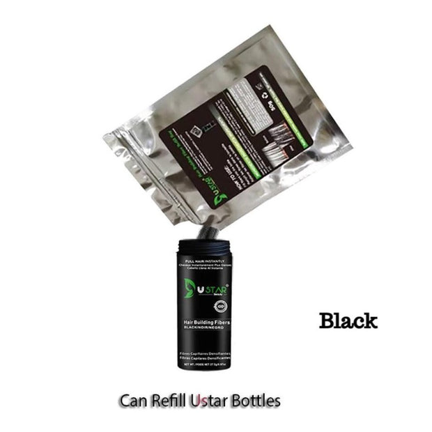 Ustar Hair Building Fibers Refill 50 Grams for Hair Loss Concealing -  Buy One Get One 50% Off
